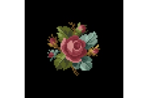 Дизайн (схема для вишивання) "Bouquet of roses (Букет троянд)" EP036